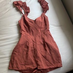 Urban Outfitters Blush Tie Back Romper